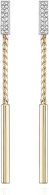 Vince Camuto Goldtone Glass Stone Linear Drop Earrings