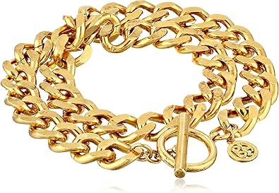 Ben-Amun Jewelry Long Gold-Tone Chain Bracelet