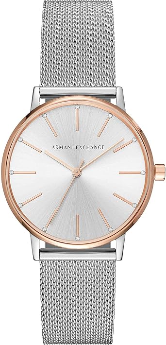 A|X Armani Exchange Men's Watch with Three-Hand Analog Display and Stainless Steel or Leather Band, Watch for Men