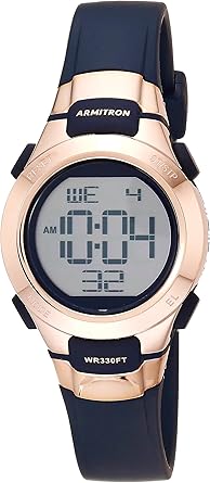 Armitron Sport Women's Digital Chronograph Resin Strap Watch, 45/7012