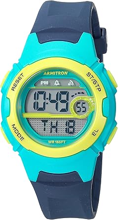 Armitron Sport Women's Digital Chronograph Black Resin Strap Watch