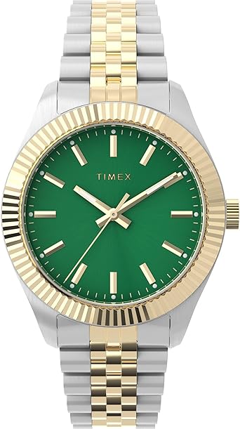 Timex Women's imex Legacy 36mm Watch - Two-Tone Bracelet Green Dial Gold-Tone Case