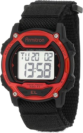 Armitron Sport Unisex Digital Chronograph Nylon Strap Watch, 45-7004