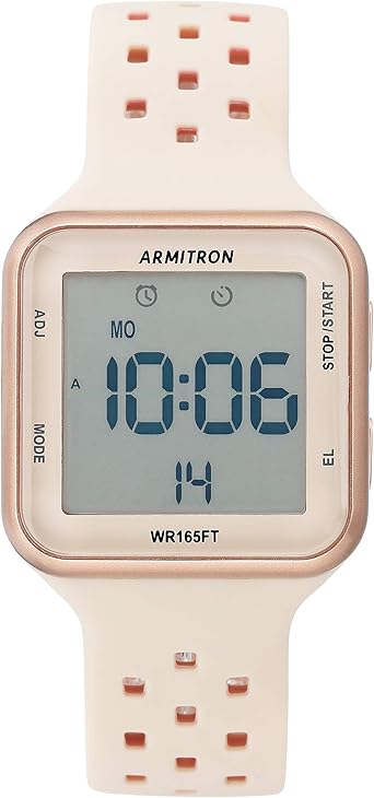 Armitron Sport Unisex Digital Chronograph Silicone Strap Watch, 40/8417