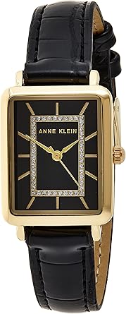 Anne Klein Women's Glitter Accented Croco-Grain Strap Watch, AK/3820