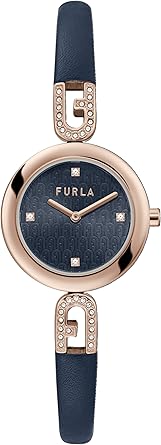 Furla Women's Dark Blue Leather Strap (Model: WW00010011L3)