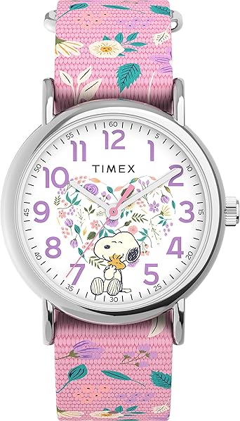 Timex X Peanuts in Bloom Women's Weekend 38mm Watch