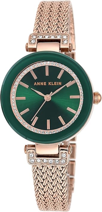 Anne Klein Women's Premium Crystal Accented Bracelet Watch