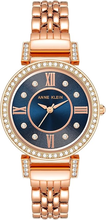 Anne Klein Women's Premium Crystal Accented Bracelet Watch, AK/2928