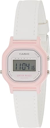 Casio Women's 'Vintage' Quartz Resin Casual Watch, Color:White (Model: LA-11WL-4ACF)