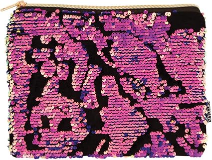 Fashion Angels Scattered Magic Sequin & Velvet Pouch -Pink/Purp