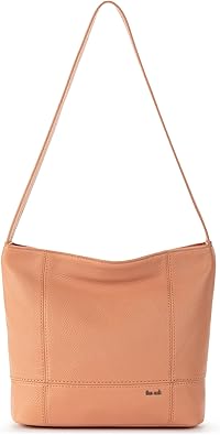 The Sak De Young Hobo Bag - Premium Leather Women's Handbag for Everyday And Travel, Durable, Large Purse With Shoulder Bag Strap & Zipper Pocket, Nectar