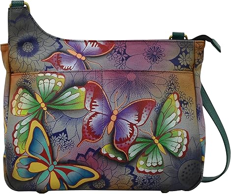 Anna by Anuschka Medium Asymmetric Dual Pocket Cross Body