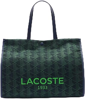 Lacoste Unisex Large Shopping Bag, Mono Marine 166 Vert 132, One