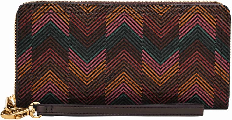 Fossil Logan Zip Clutch, Harlow Multi Print