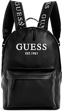 Guess Originals Printed Logo Backpack, Black, Large