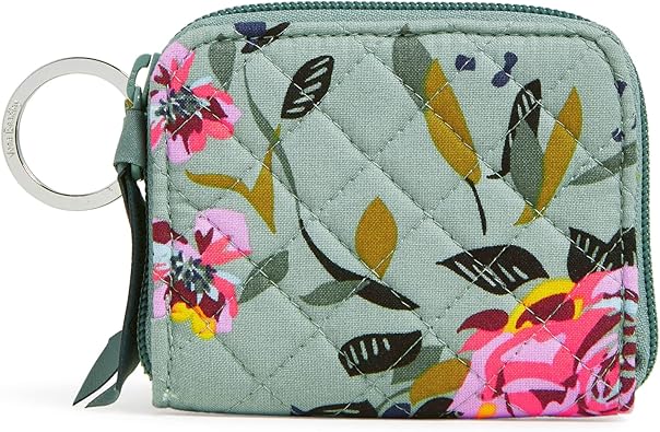 Vera Bradley Women's Cotton Petite Zip-Around Wallet with RFID Protection