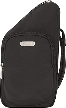 Travelon Bag, Black, Compact Crossbody, Black