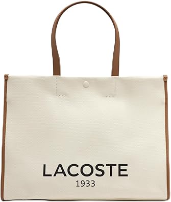 Lacoste Unisex Large Shopping Bag, Natural Tan, One