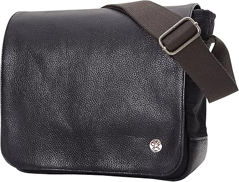 Token Bags Rockefeller Waxed Shoulder Bag, Black, One Size