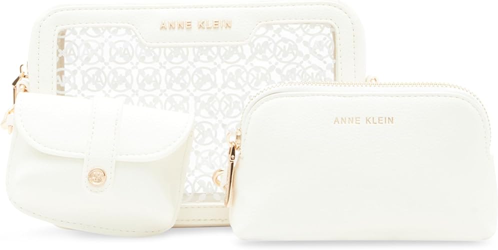 Anne Klein Ak Ring Logo Clear Camera Crossbody