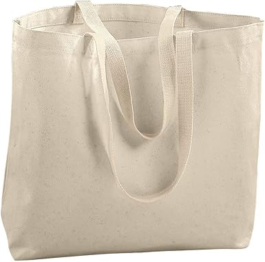 Augusta Sportswear Jumbo Tote Bag, One Size, Natural