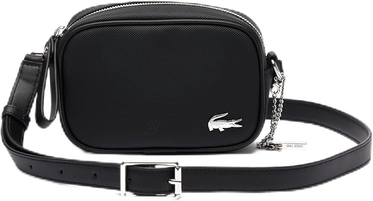 Lacoste Women's Extra Small Crossover Bag, Black, One