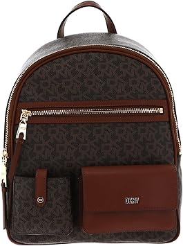 DKNY Women's Zyon Backpack Bag, Mocha/Caramel, Large