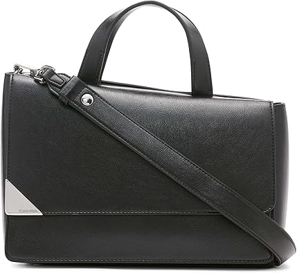 Calvin Klein Basalt Flap Top Handle Satchel