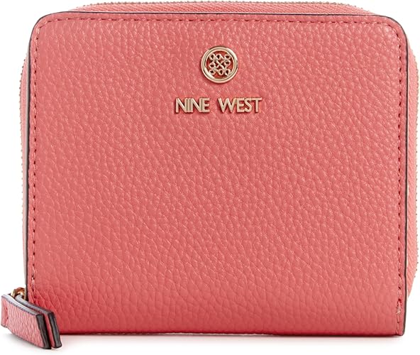 Nine West LINNETTE SLG Small Zip Around, Coral