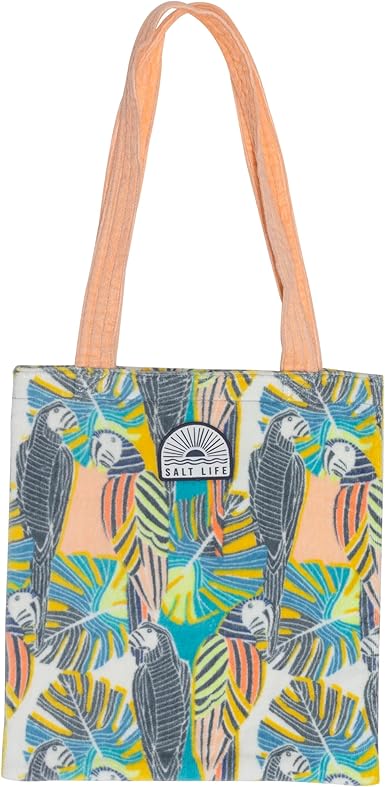 Salt Life Polly In Paradise Beach Tote, White, OSFM