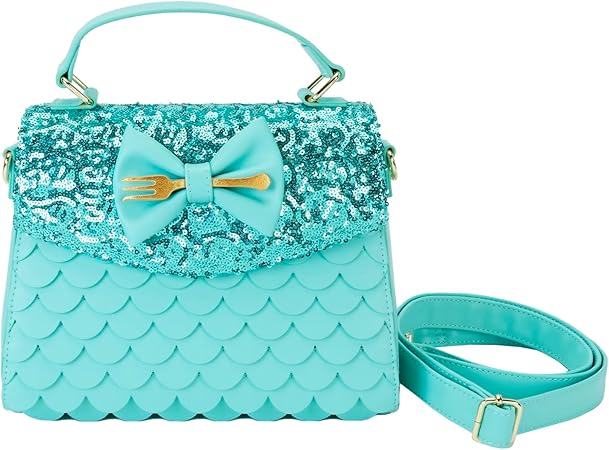 Loungefly Disney The Little Mermaid Sequins Collection Crossbody Bag, Amazon Exclusive