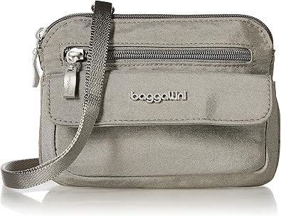 Baggallini Modern Everywhere Mini Crossbody Women-7x0.8x5.5 Cross Body Small Purse Travel Bag-Quick-Access Pocket