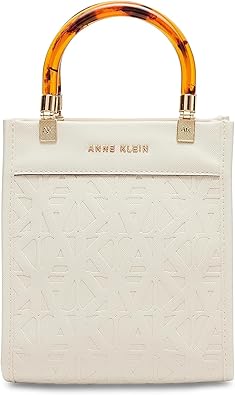 Anne Klein Mini North/South Embossed Convertible Crossbody