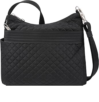 Travelon Anti-Theft Boho Square Cross Body Bag Black One Size