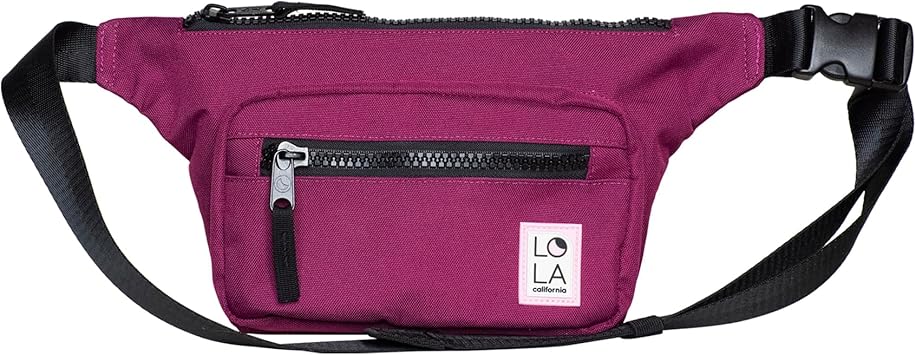 Lola Chakra Bum Bag - Sprite Collection Recycled Nylon - Plum