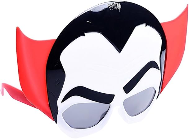 Sun-Staches Dracula Sunglasses | Monster Costume Accessory | UV 400 | One Size Fits Most