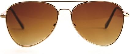 Sun Glasses, Gold, One Size