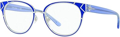 Tory Burch TY1055 Women's Eyeglasses Blue/Shiny Silver 50