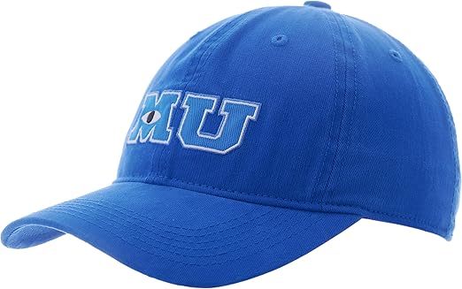 Concept One Disney Pixar Inc Monsters University Baseball Cap, Adjustable Dad Hat, Blue