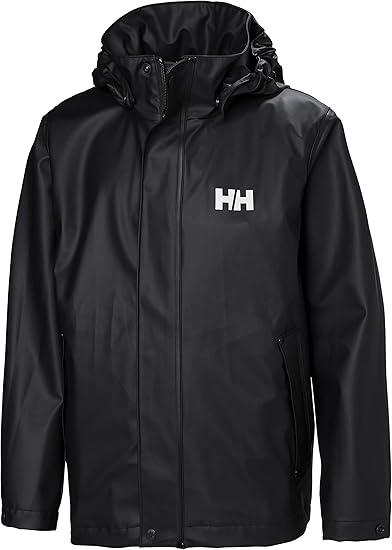 Helly Hansen womens Juniors & Kids Juniors Moss Rain Coat Jacket With Full Rain Protection