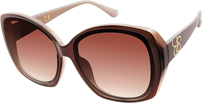 Jessica Simpson Women's J5839 Oversized Butterfly Sunglasses