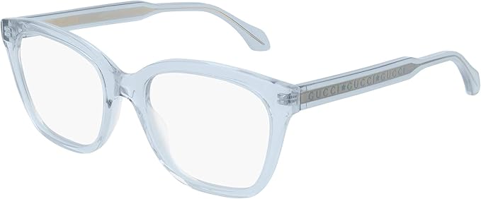 Gucci GG 0566O 003 Blue Crystal Plastic Cat-Eye Eyeglasses 52mm