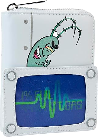 Loungefly SpongeBob SquarePants Plankton Wallet, Faux Leather, Multicolor, Unisex