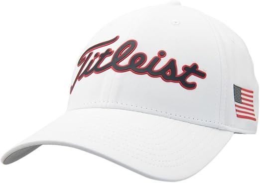 Titleist Player Performance Golf Hat White/Navy One Size Fits Most