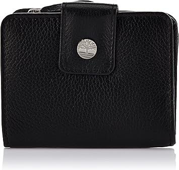 Timberland womens Leather Rfid Small Indexer Wallet Billfold, Black, One Size