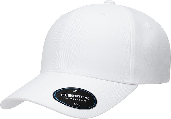 Flexfit Womens Nu Baseball Cap, White, Large-X-Large US