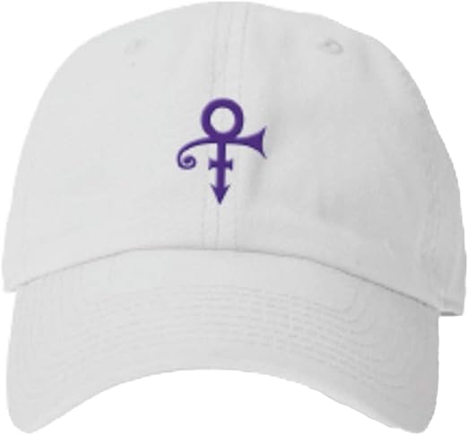 Prince Official Love Symbol White Baseball Hat, One Size