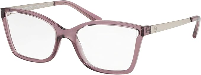 Michael Kors Caracas MK 4058 3502 Burgundy Crystal Plastic Rectangle Eyeglasses 54mm