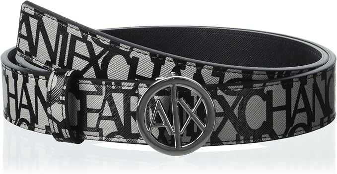 Armani Exchange womens Allover Logo Belt